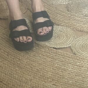 Birkenstock Black Double-Strap Sandals